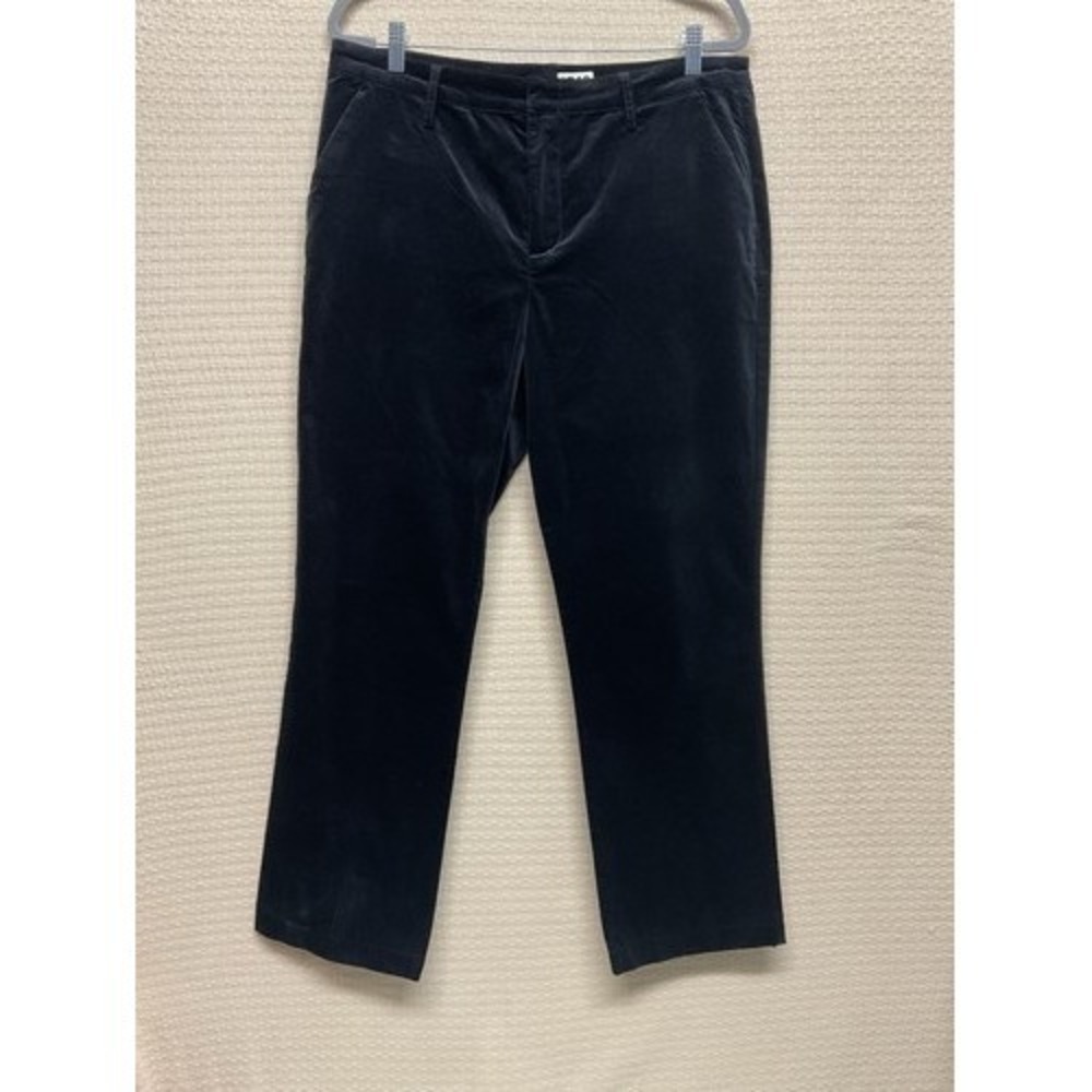 NWOT KUT From The Kloth Black Soft Velvet Bootcut Pants Women 16 China‎